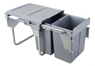 Kôš 450mm, 2x20L - ČELO, Antracit -&nbsp;Použitý Modern plnovýsuv
