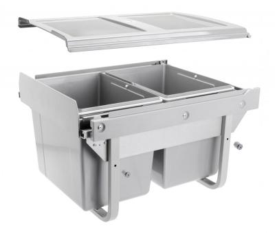 Kôš NÍZKY 450 šedý 2x15L -&nbsp;Použitý Modern plnovýsuv