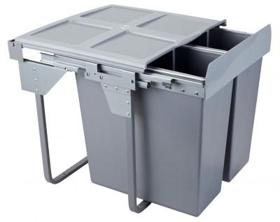 Kôš odpad. 600mm antracit 2x34L ČELO -&nbsp;Použitý Modern plnovýsuv
