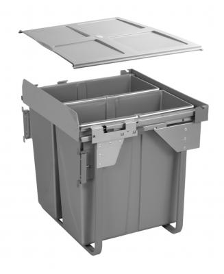 Kôš odpad. 600mm antracit 2x34L ČELO -&nbsp;Použitý Modern plnovýsuv
