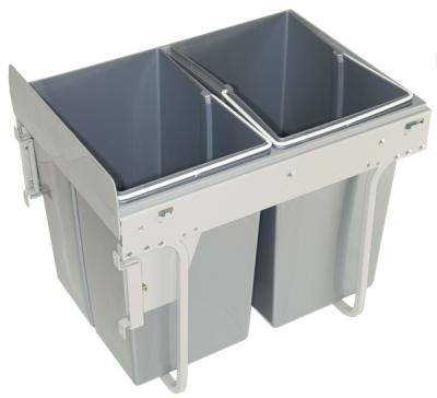 Kôš antracit 400 šedý 20L+20L ČELO -&nbsp;Použitý guličkový plnovýsuv