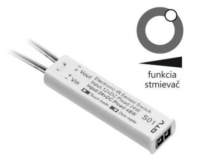 Senzor jedno/dvoj pólovy biely 12V,