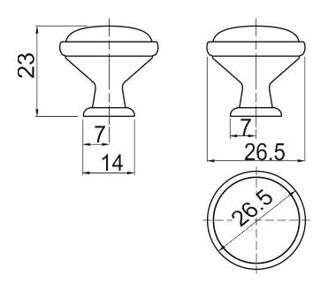 schéma<br />Knopok porcelan J4 - vzor B