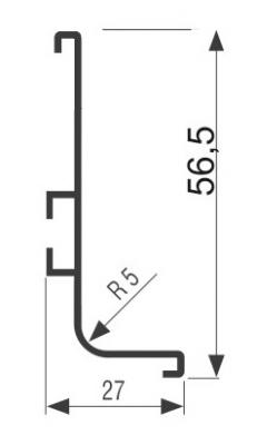schéma<br />Úchyt.profil S056 natur. hlinik 4,1M