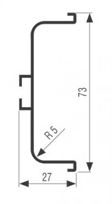 schéma<br />Úchyt. profil S057 natur. hlinik 4,1