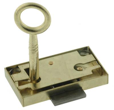 7762 nikel - Stolíkový zámok 15mm
