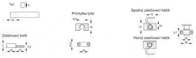 schéma 2<br />922 x chróm - Trojcestný zámok bez tyče
