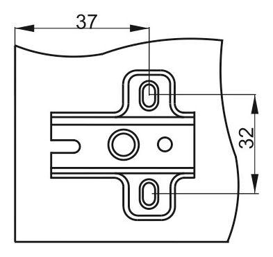 schéma<br />Platnička k závesom SAMET pre vruty, 5mm