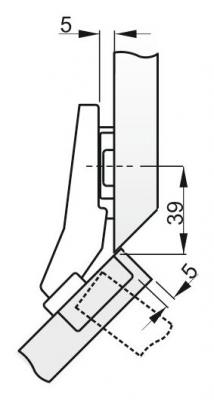 schéma<br />Záves SAMET STAR 45°