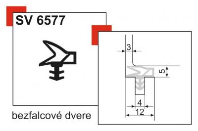 schéma<br />Tesnenie S 6577 biela-bezfalcove