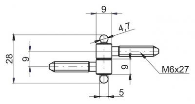 schéma<br />MARK II stará meď - Nábytkový záves TKZ