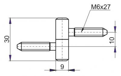 schéma<br />MF-30 nikel - Nábytkový záves TKZ