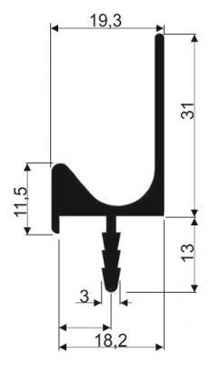 schéma<br />Úchytka fréz. ALB 2242- 3,5M-J nerez