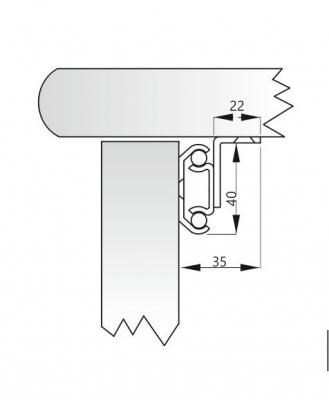 schéma<br />Synchr.výsuv SI-700/520mm + brzda