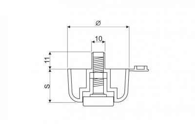 schéma<br />Rektifikačna pätka CUP 50x17mm