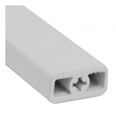 Priečný reling 1046mm hranatý biely
