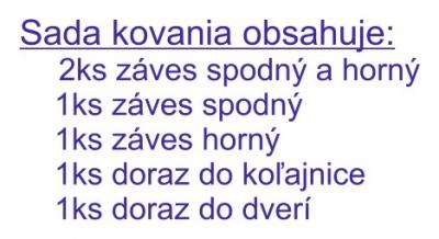 info<br />Samostatná sada pre lamacie dvere