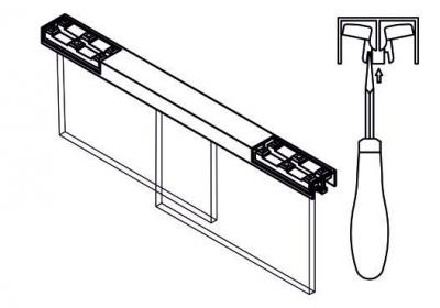 schéma<br />2740/M doraz dverí transparent