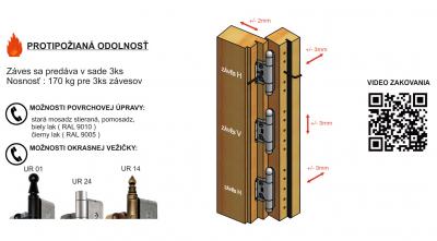 info<br />Záves 3D frézovací F4 pre oken.frézu