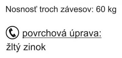 info<br />Záves dverový JP 5 HD P biely zinok