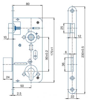 schéma<br />24026 P-Ľ zámok vlož.8cm bal.1 Zn