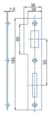 schéma<br />Protiplech 02-03 Ľ 2/2 Zn rovný