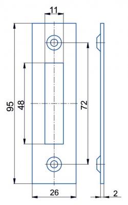 schéma<br />2634 protiplech 2/2 Zn rovný