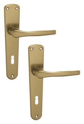 Kľučky+štítky LUXOR K90 F4 bronz
