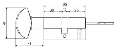 schéma<br />SCUDO 5000 30/35 s gombíkom mosadz